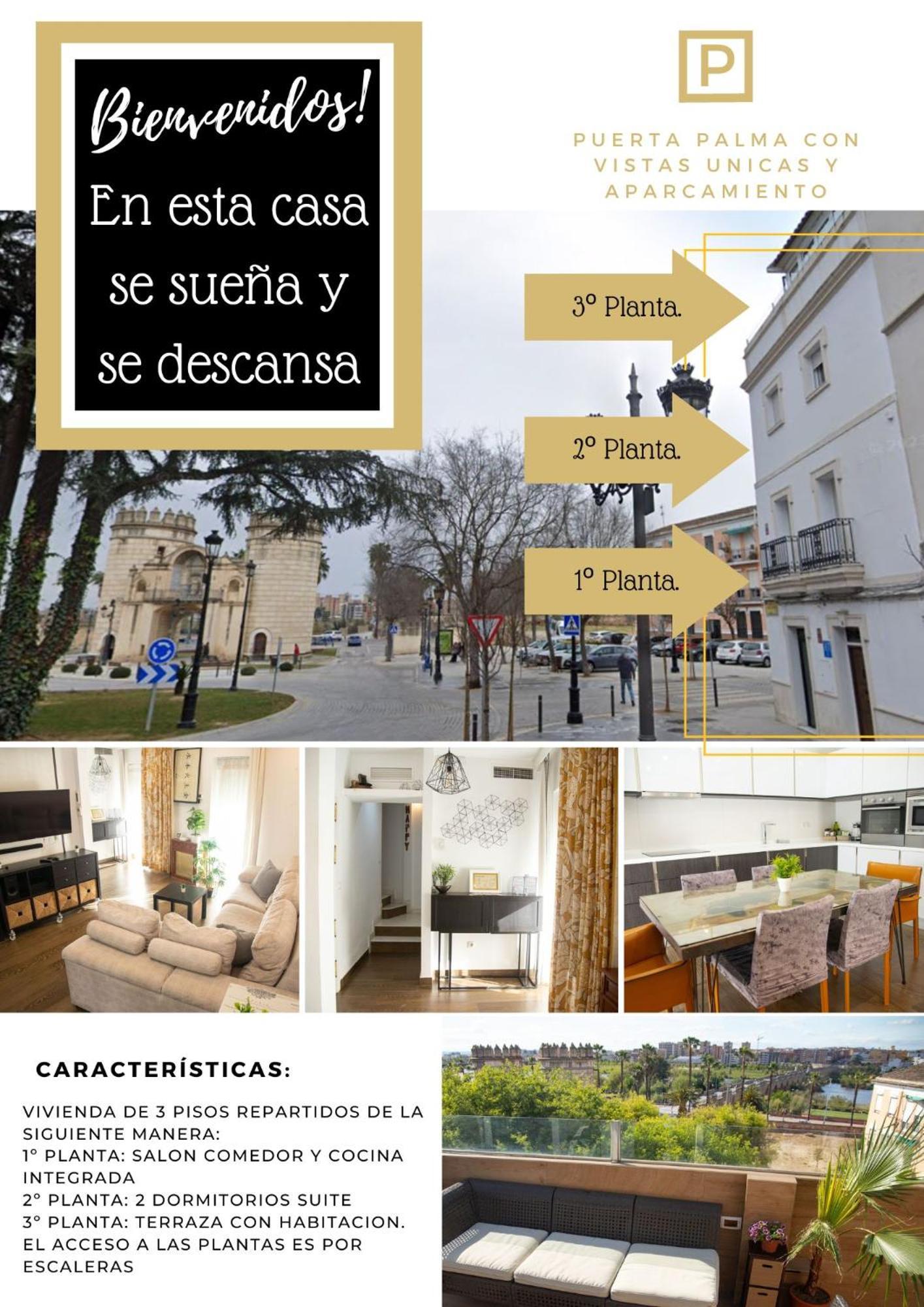 Alojamientos Puerta Palma Con Vistas Y Parking Badajoz Exteriér fotografie